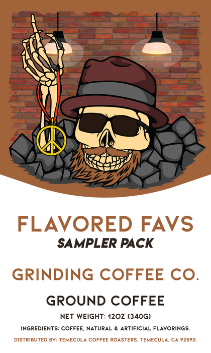Flavored Favs Sampler Pack - Grinding Coffee Co.